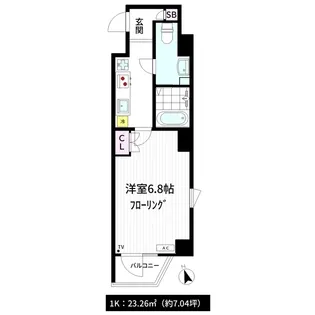 モトパーク御茶ノ水【6階】の間取り