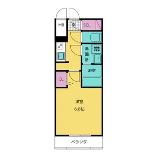 S-RESIDENCE熱田一番【6階】の間取り
