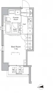 プラウドフラット浅草橋【5階】の間取り
