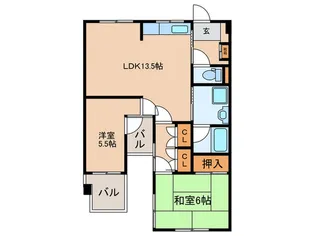 シーズンコート茶屋ヶ坂【5階】の間取り