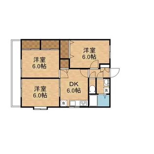 グランディール中嶋【4階】の間取り