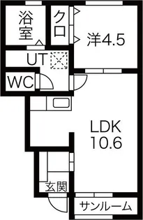 HALE中野町【1階】の間取り