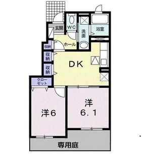 ハッピー・ステージ II番館【1階】の間取り
