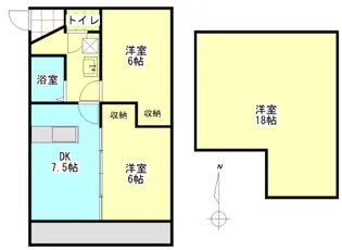 ララフラッツ【2階】の間取り