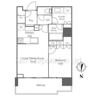 HARUMI FLAG SUN VILLAGE【8階】の間取り