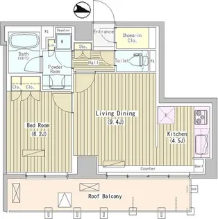 i-Suite HigashiNakano【10階】の間取り