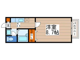 エトワ-ル谷塚【1階】の間取り