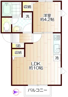 ブラウニー【1階】の間取り
