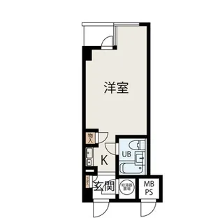 コスモシティ市ヶ谷【1階】の間取り