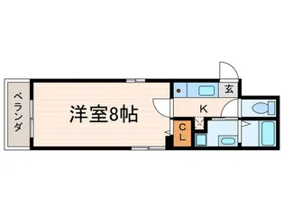 Dear Court四条烏丸【5階】の間取り