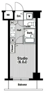 ガラ シティ武蔵小杉【3階】の間取り