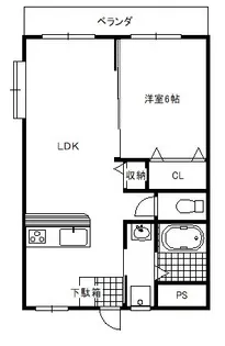 メゾンけやき【3階】の間取り