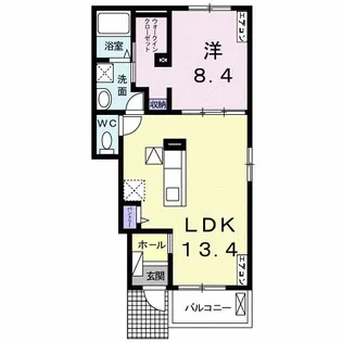 アヴニ-ル・アンジュII【1階】の間取り