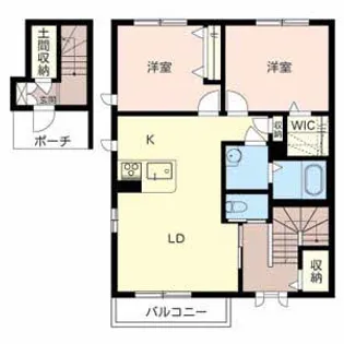 シャーメゾン パル【2階】の間取り