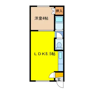 グランツ末広6【2階】の間取り