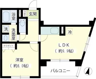 ルート山手【4階】の間取り