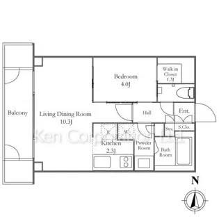 ウィズ原宿レジデンス【6階】の間取り
