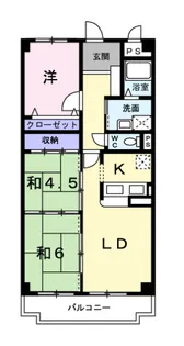チュリス千里【6階】の間取り