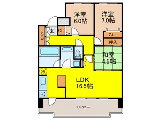 ローレルコート新千里東町III番館【12階】の間取り