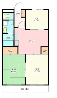 グランパルク【2階】の間取り