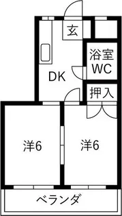 コーポ山田2【2階】の間取り