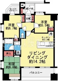 アトランティス本厚木II【2階】の間取り