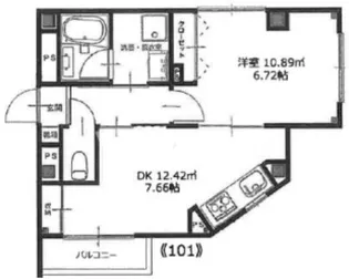 ラフォール十条【1階】の間取り