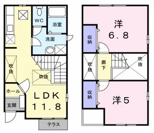 メゾン・ベル【1階】の間取り