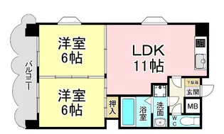 アスティー別院【4階】の間取り