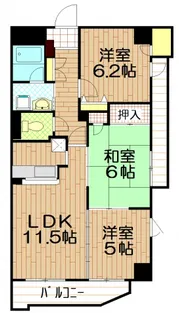 パウロニアビューコート【4階】の間取り