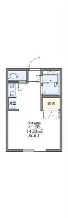 レオパレス永原【1階】の間取り