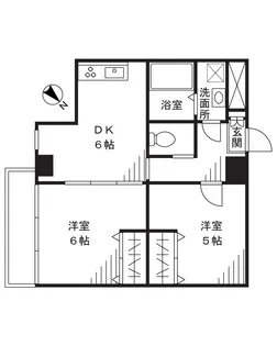 アートフル大山【3階】の間取り