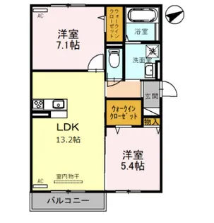 カーサワイオリ【2階】の間取り