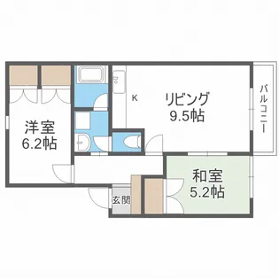 コートクリスタル【1階】の間取り