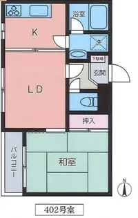 エレガンス調布【4階】の間取り