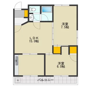 ファミーユ高幡【2階】の間取り