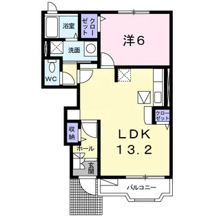 フランセレノ【1階】の間取り