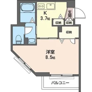 ルクレール登戸【3階】の間取り
