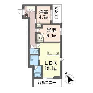 セントリビエ板橋【4階】の間取り