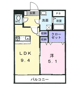 グリーンアカデミー【4階】の間取り