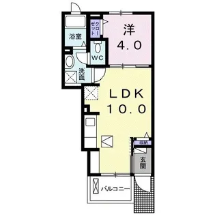 メゾン シャルマン 中島【1階】の間取り
