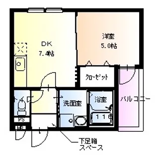 フジパレス山之内II番館【3階】の間取り