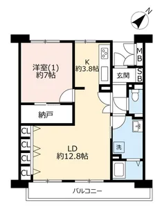 UR浦安ニューシティ美浜西エステート【11階】の間取り