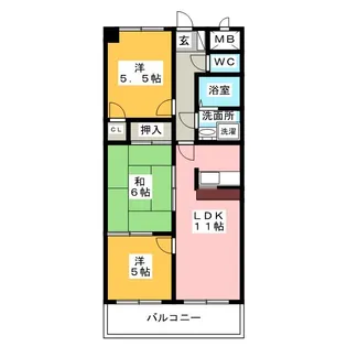 焼山アネックス【2階】の間取り