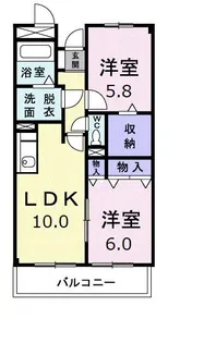コンフォールコートK【2階】の間取り