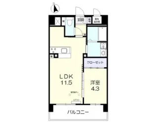 サンセール東古松II【2階】の間取り