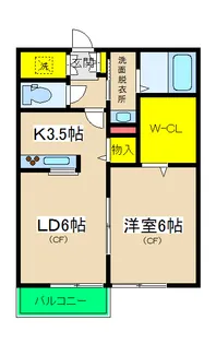 サンシティ妙蓮寺B【2階】の間取り