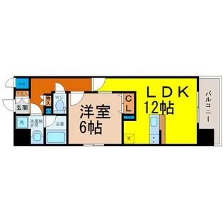 プレサンス丸の内雅風【5階】の間取り