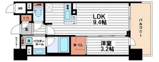 リビオレゾン北浜天満橋【14階】の間取り