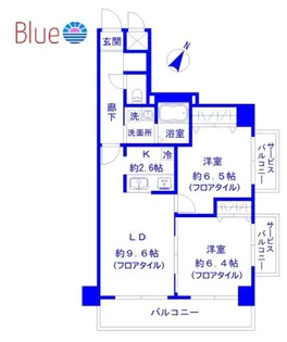 えみたす鵠沼海岸【2階】の間取り